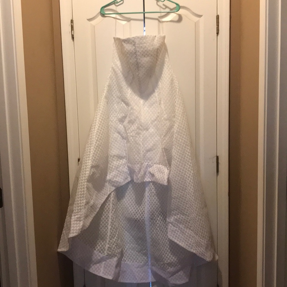 White high low dress